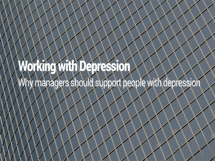 在职场中公开谈论抑郁症有助于提高工作效率。