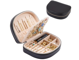 procase portable jewelry box with 2 layer