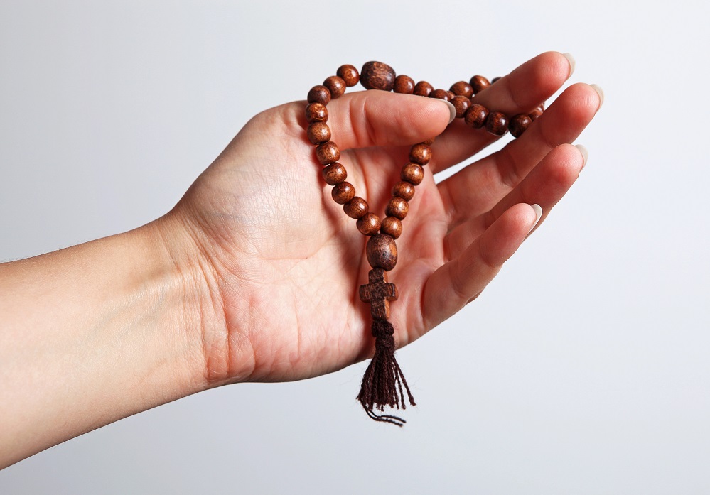 hand made rosary bracelet