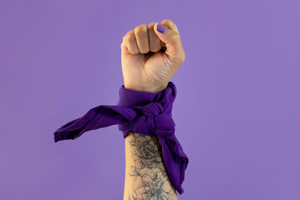 purple bandana bracelet
