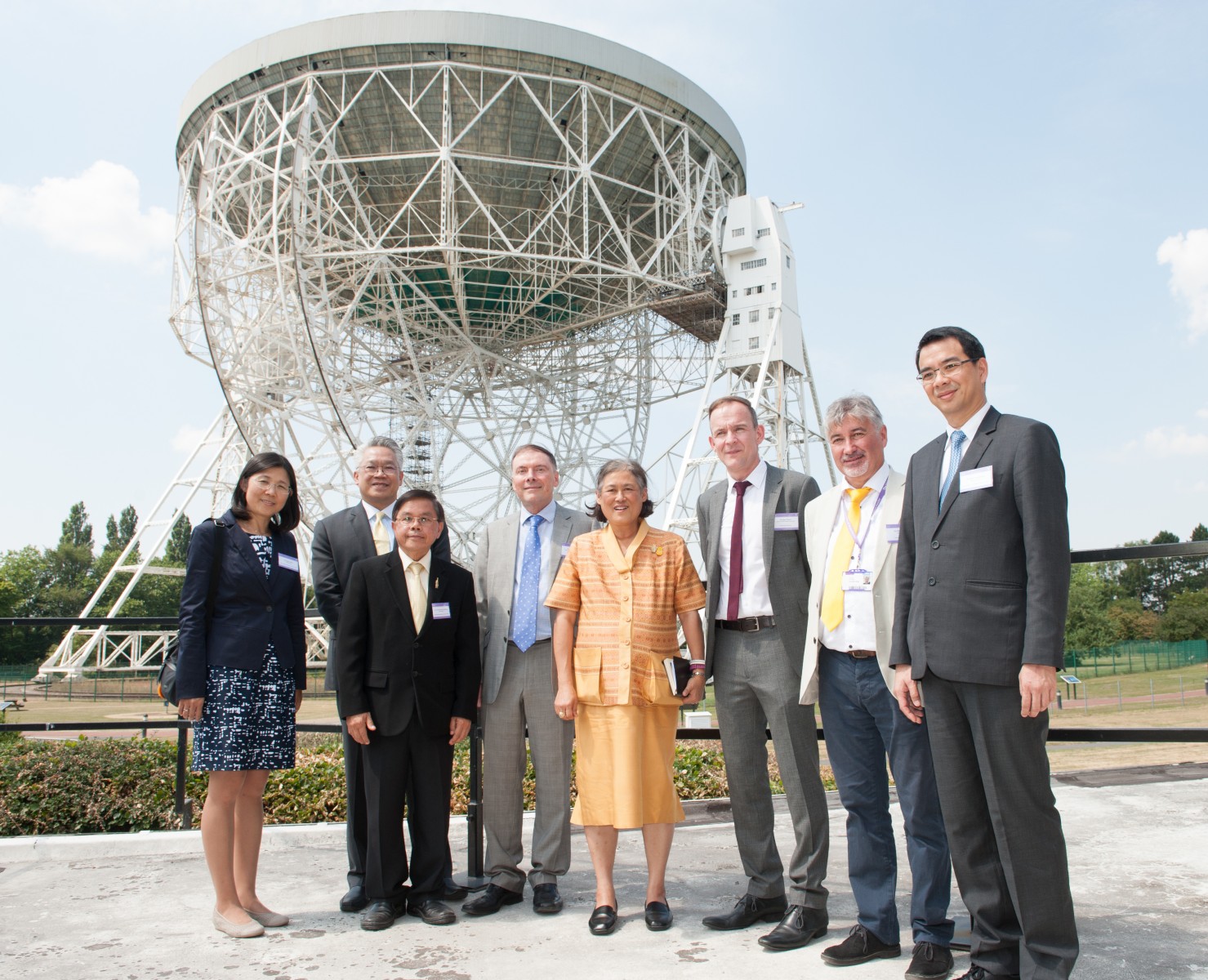 泰国公主访问约德雷尔银行天文台