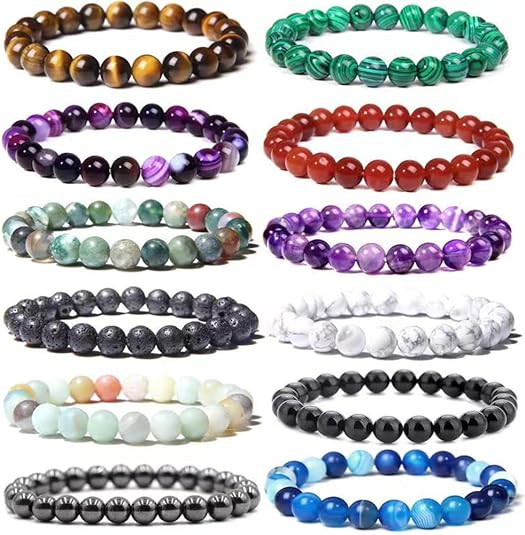 svovin gemstones beaded bracelet