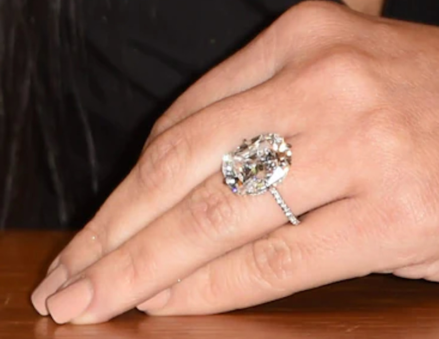 kardashian engagement ring from kanye close