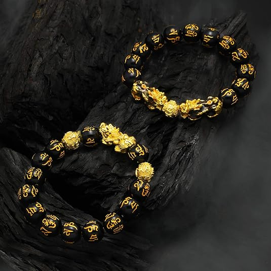 feng shui gold bead bracelet