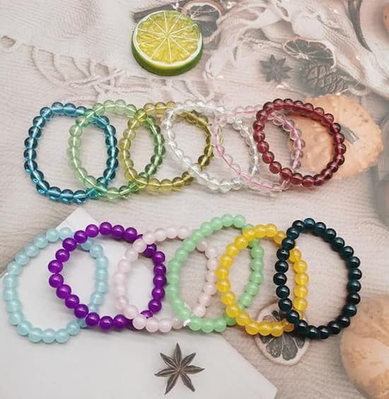 many bead bracelets