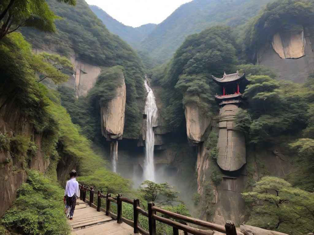 峡江寺飞泉亭记诗意 