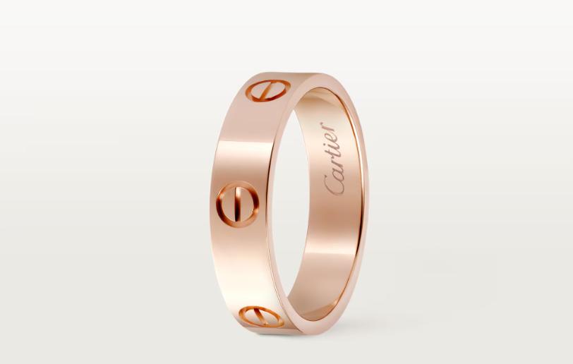 cartier rose gold love ring