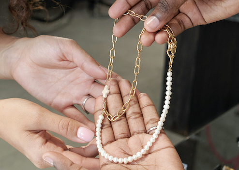 pearl chain necklace