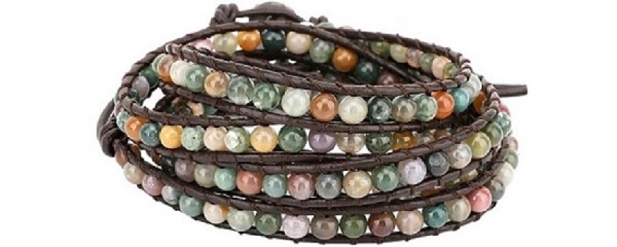 emibele layered leather bracelet