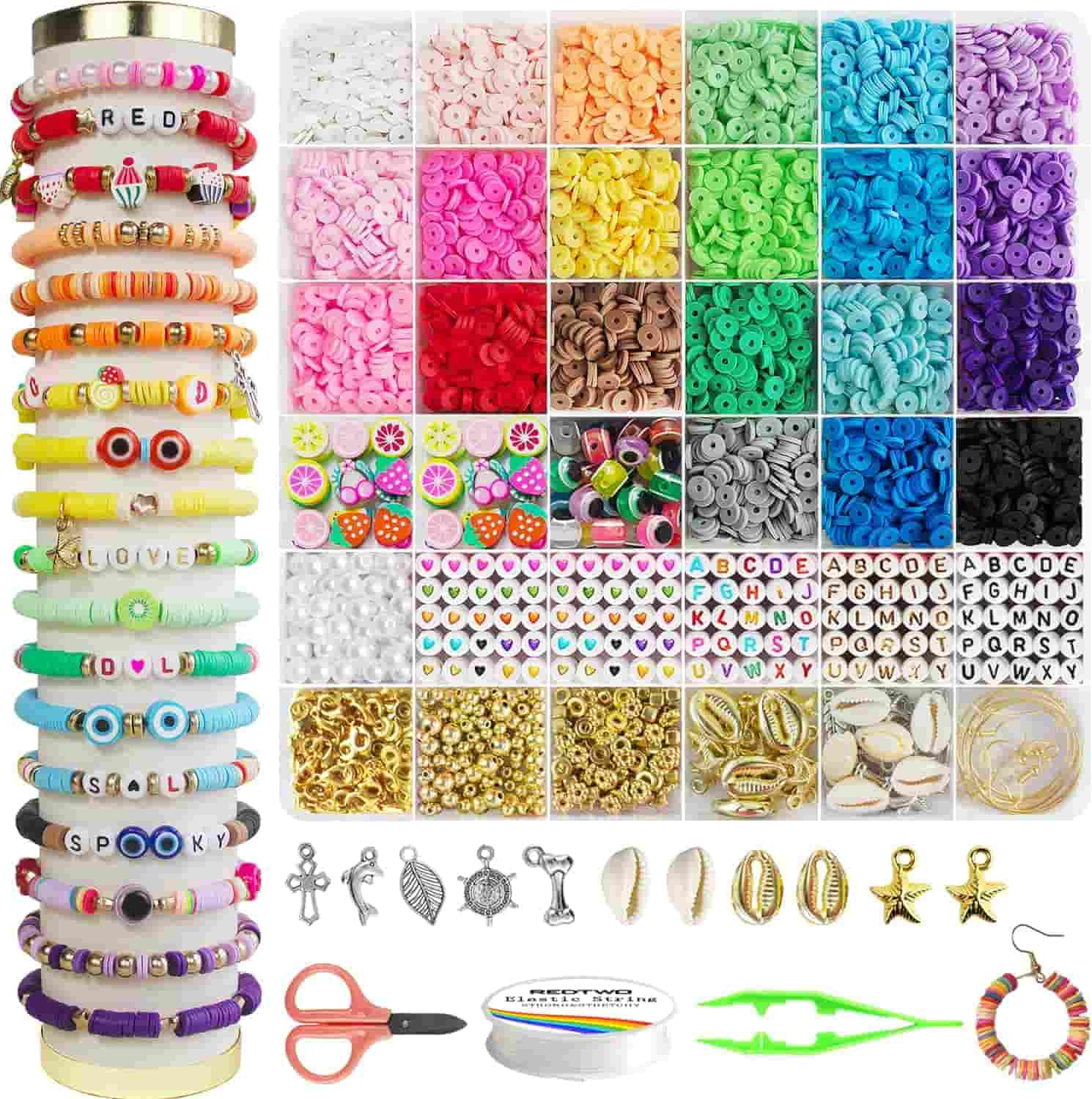 redtwo clay beads bracelet making kit