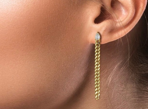 chain dangle earring