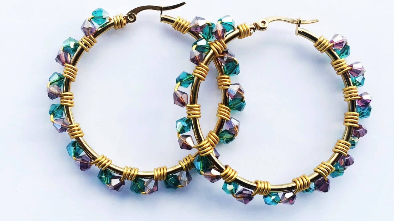 wired hoop earrings