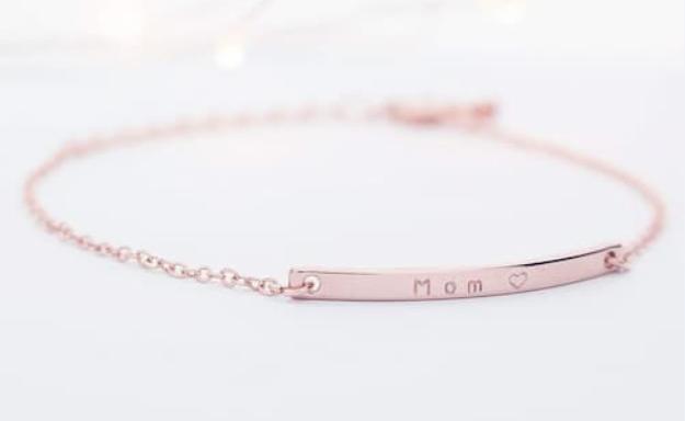 petite boutique name bar bracelet