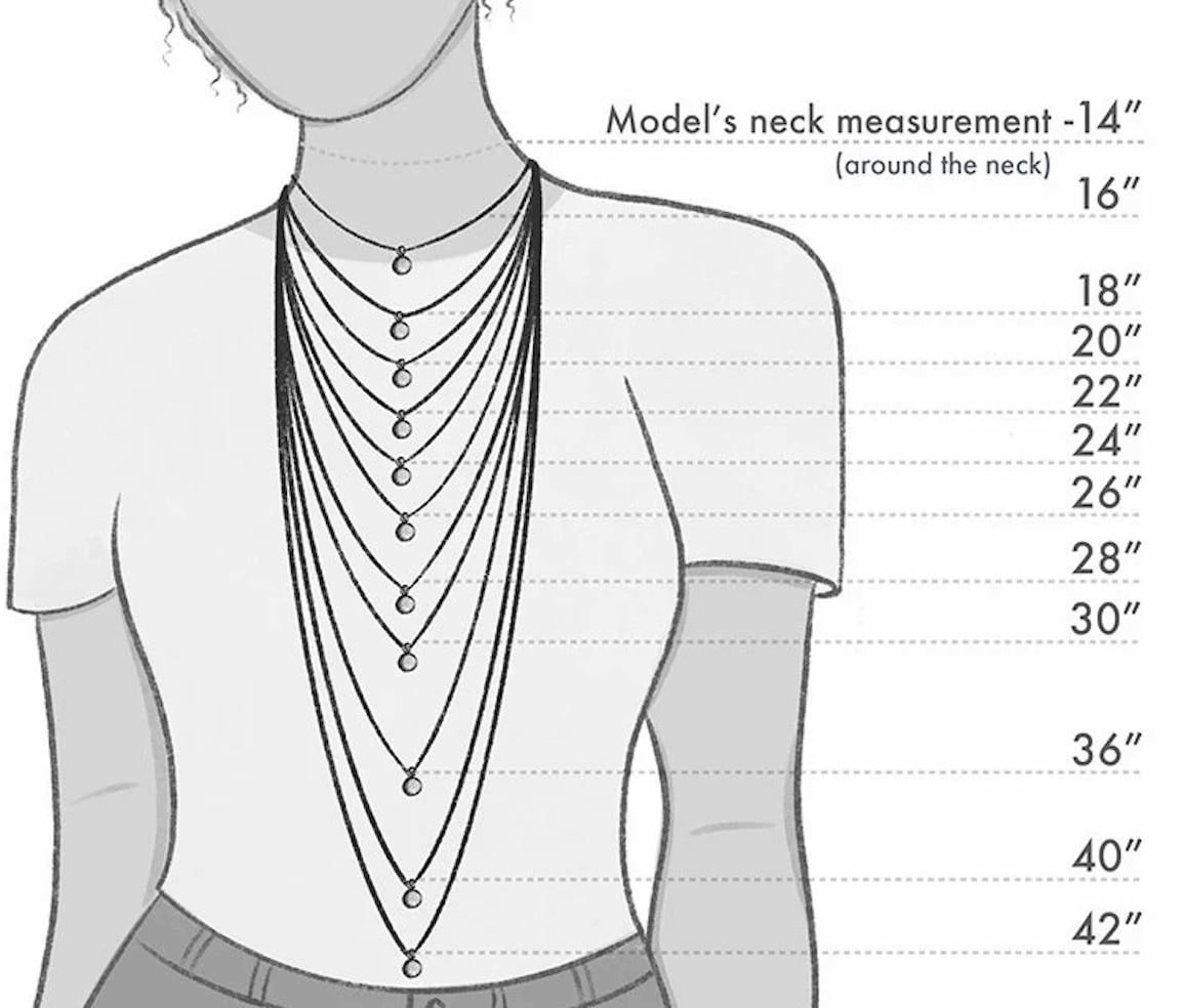 necklace length chart