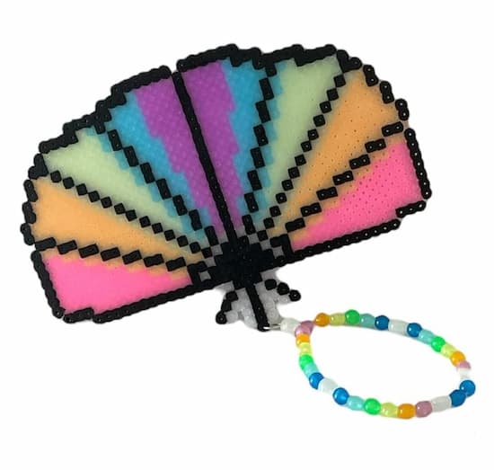 perler bead fan