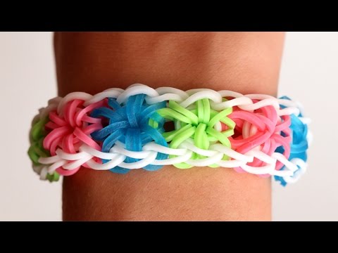 Diamond Burst Rainbow Loom Bracelet