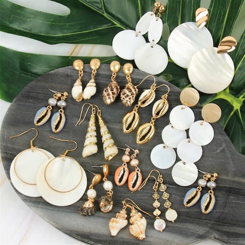 seashell earrings