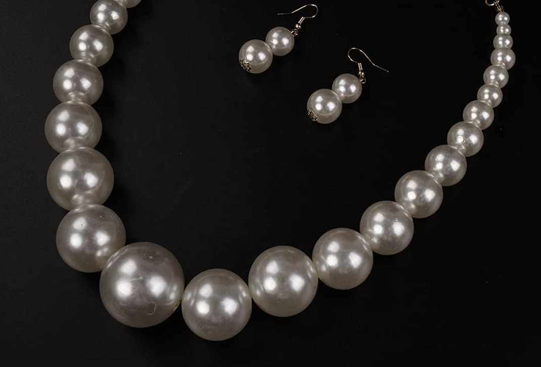 faux pearls