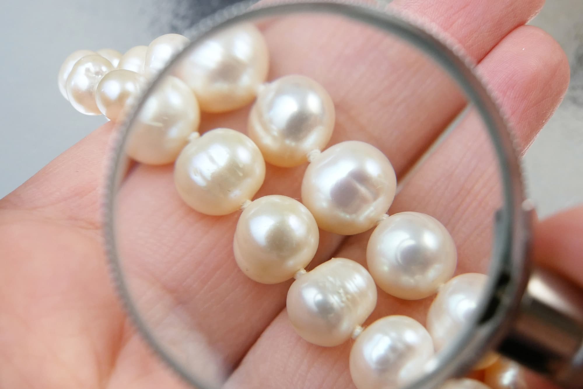 pearls close up