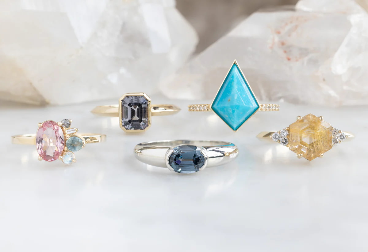 rings with gemstones