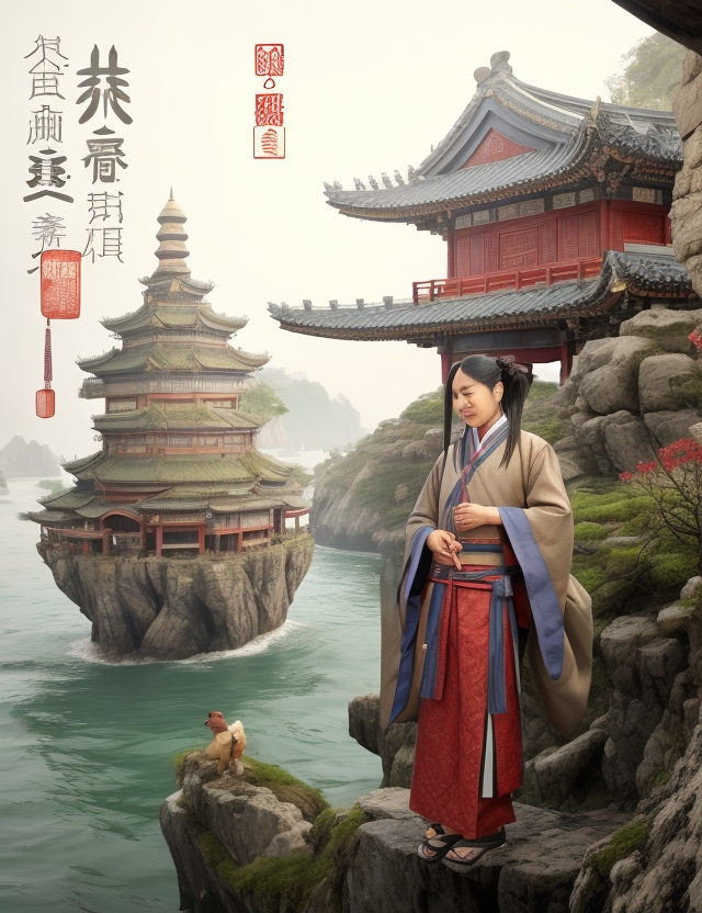 夏日登望海亭