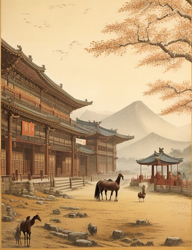 冀馆春夕见月