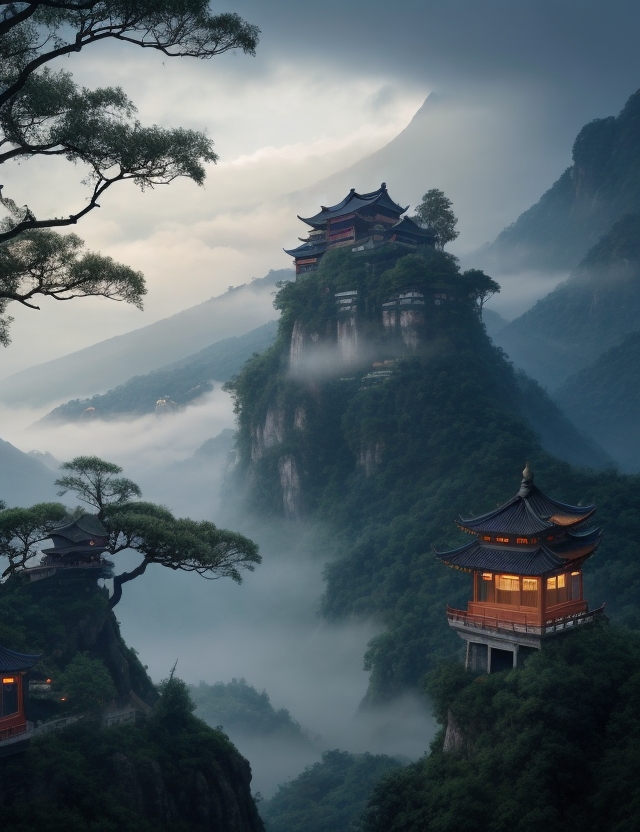 夏夜山中喜雨