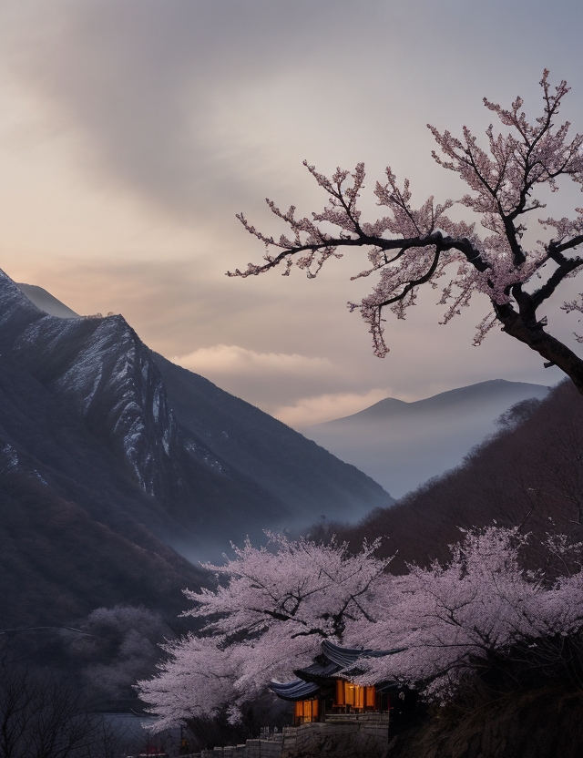 访梅值雪示觉慈升老