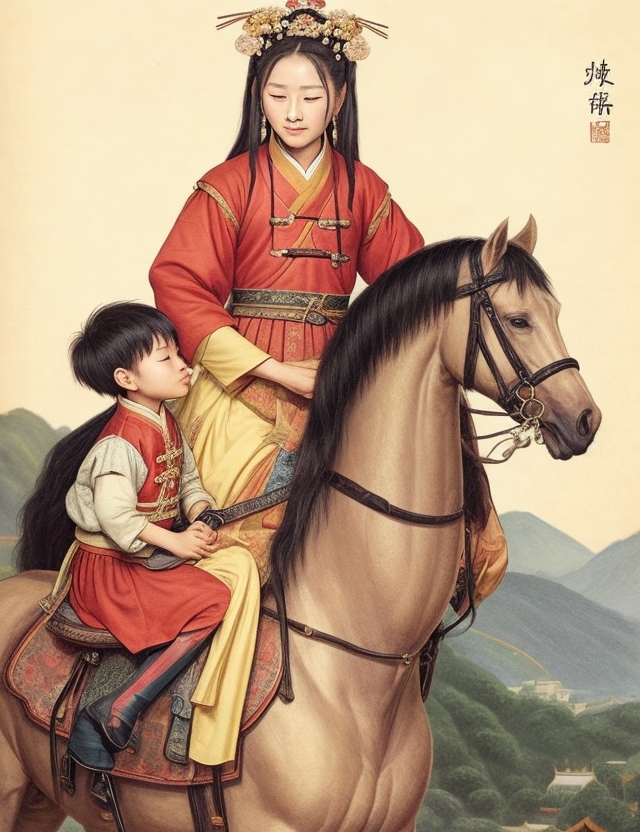 蔡琰归汉图