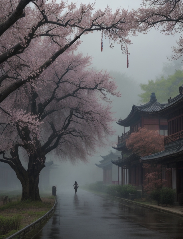 春日对雨联句一首