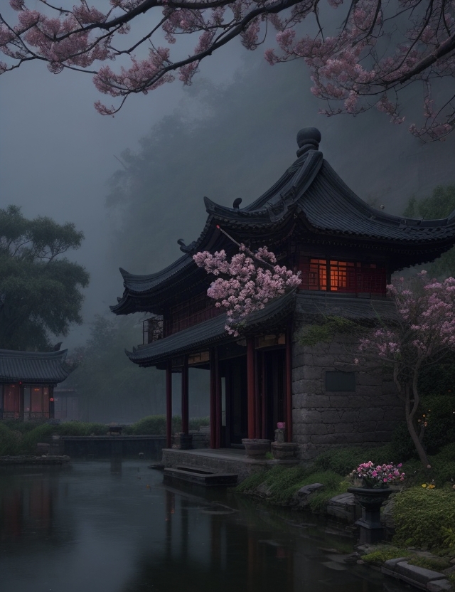 春暮对雨