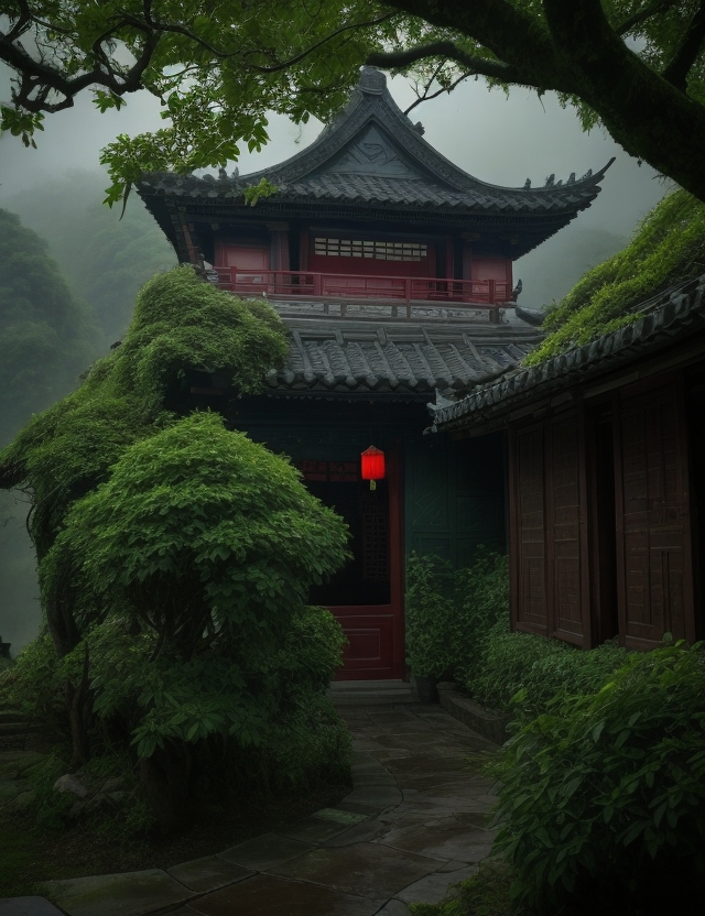 泉上雨后作