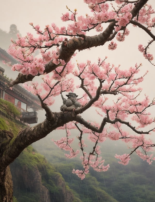 木兰花（雨中）