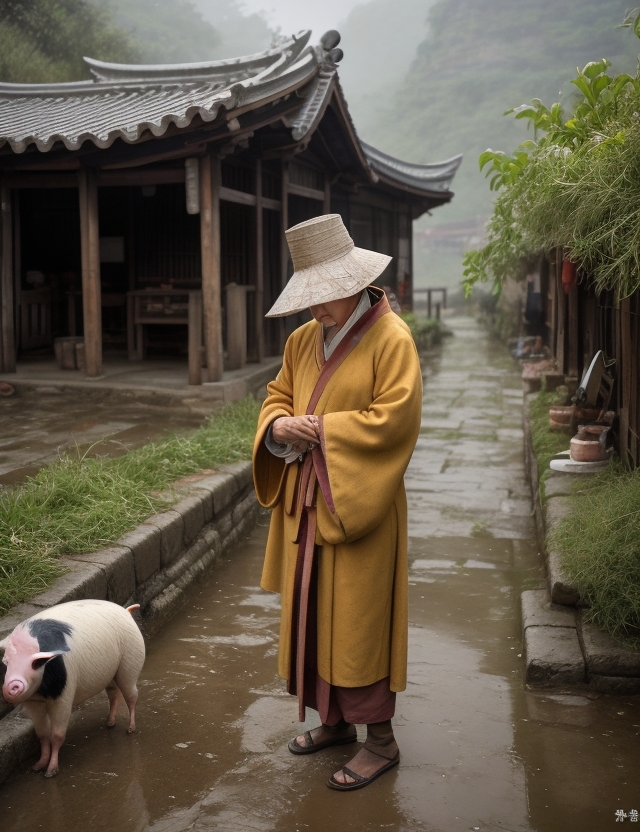 与儿孙小饮