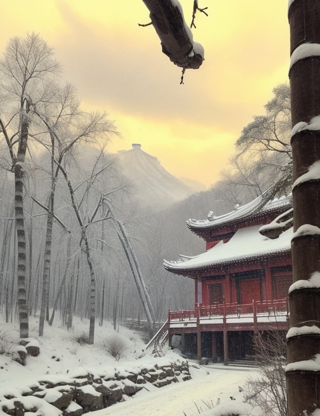 依韵和王景彝对雪