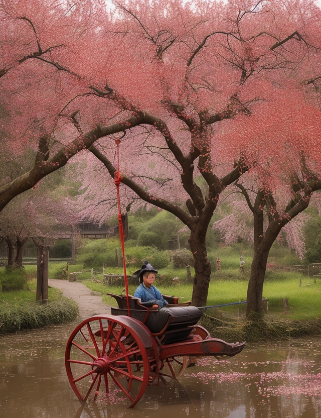 花时阻雨不出