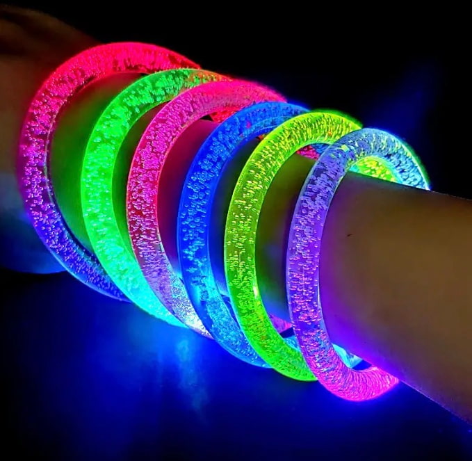 futuristic led light up bangle