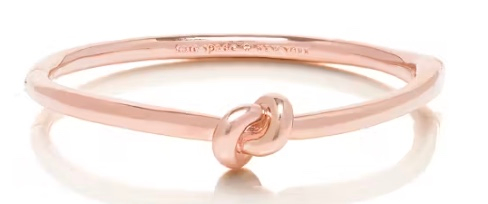 rose gold knot bangle