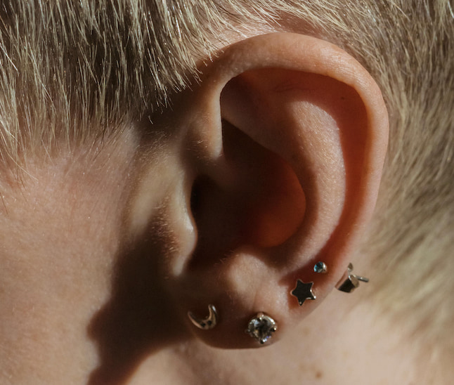 layered ear studs