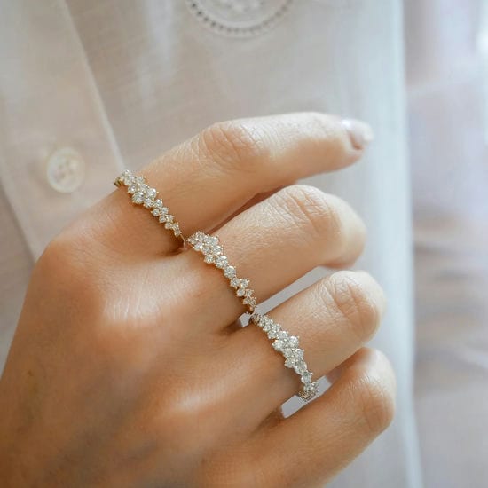 diamond cluster rings