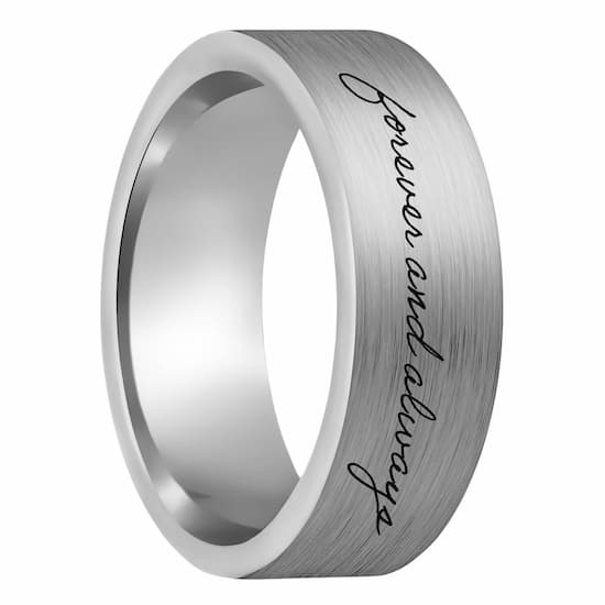 engraved tungsten rings