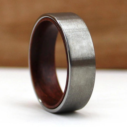 the redwood mens tungsen and wood wedding ring