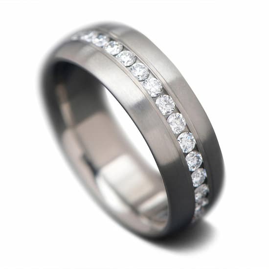 tungsten rings with diamonds