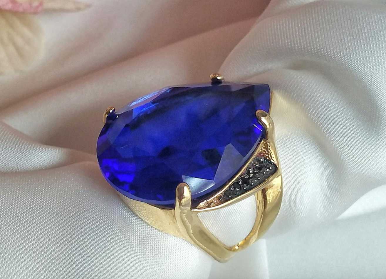 lab created sapphire ring