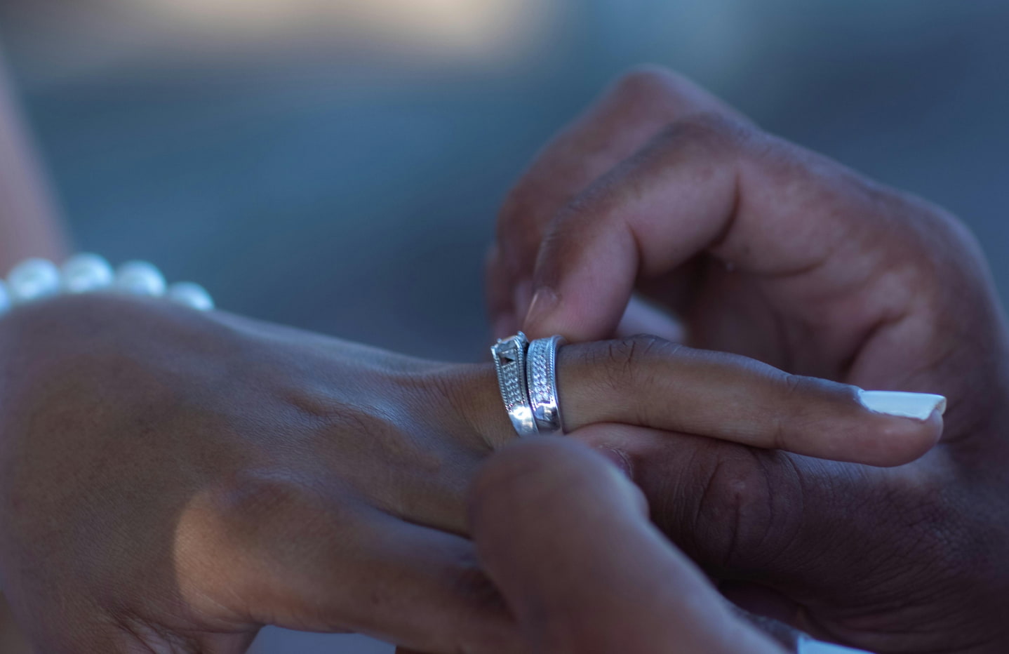 white gold ring